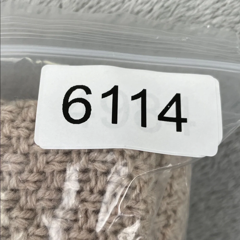NEW Outerknown XXL Wool Cotton Harbor Knit Beige Textured Knit Sweater‎